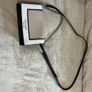 Kate Spade Black and White Crossbody Bag